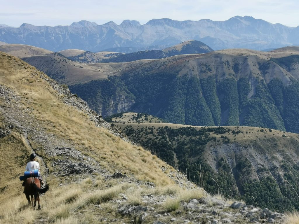 Balade à cheval dans le Massif des Monges (Barles)