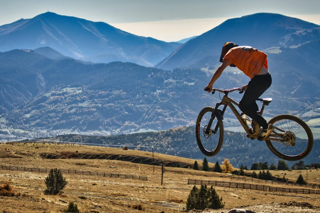 Vttiste sur le bike park de Montclar, Alpes de Haute Provence