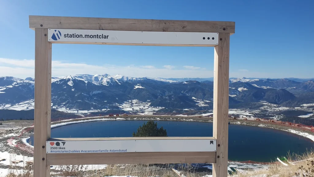 Spot photo au sommet du télésiège du Belvédère