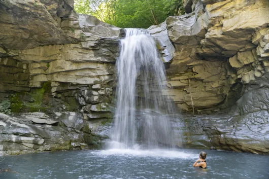 Cascade du Saut de la Pie Auzet Baignade