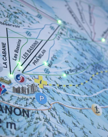 Plan des pistes de la station de Chabanon